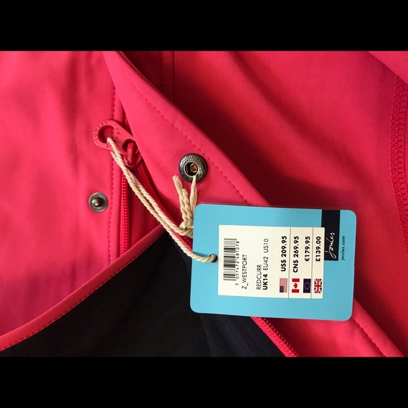 NWT Joules right as rain lined coat size 12 14 - Picture 7 of 7